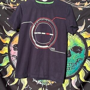BOSS HUGO BOSS Mens Blue Compass T-Shirt Size Medium